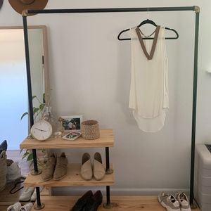 Cream and khaki tank